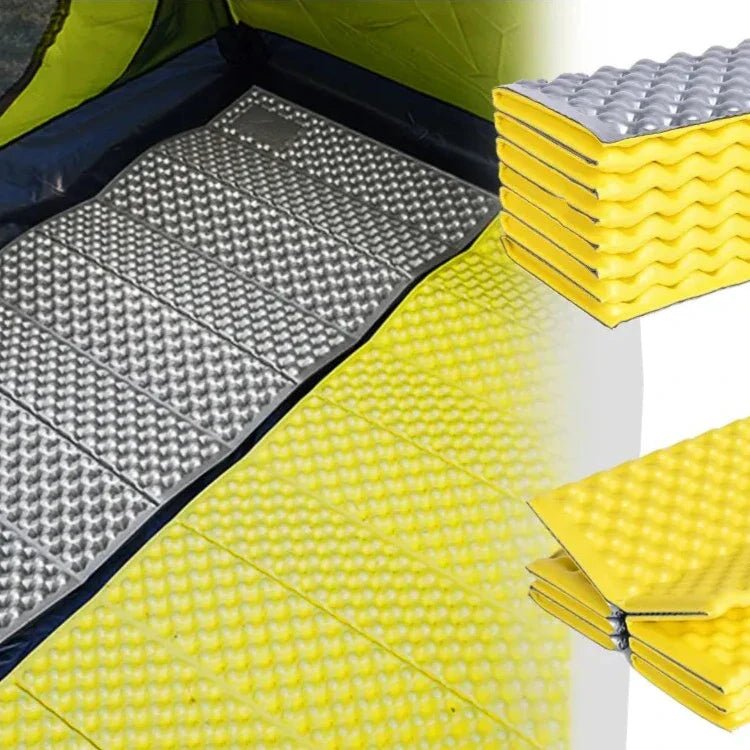 Matelas Camping - PortableCampingMat™ - Jaune - Plein Air Expert